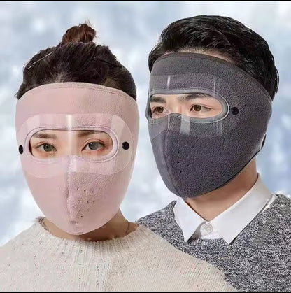 Full Face Mask with Anti-Fog Goggles | Breathable Masks (Random Color)