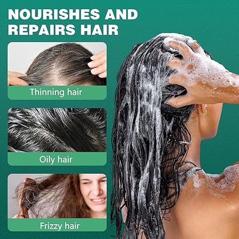 “Nature Seven Green Herbal Shampoo Bar – Hair Strengthening & Smoothing”