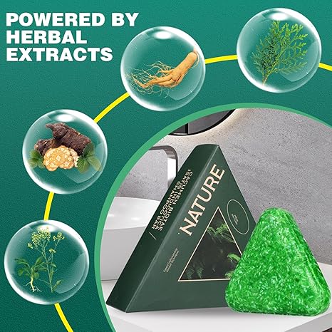 “Nature Seven Green Herbal Shampoo Bar – Hair Strengthening & Smoothing”