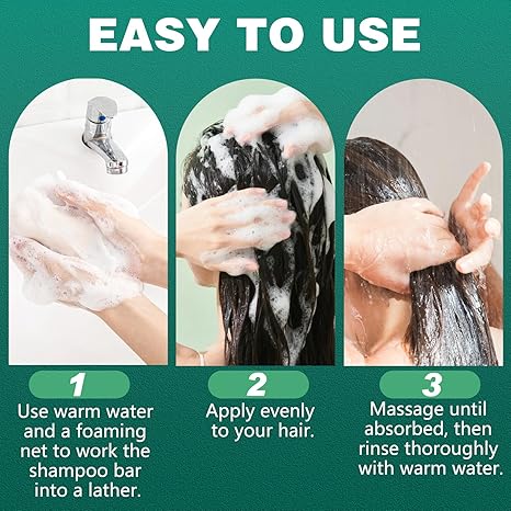 “Nature Seven Green Herbal Shampoo Bar – Hair Strengthening & Smoothing”