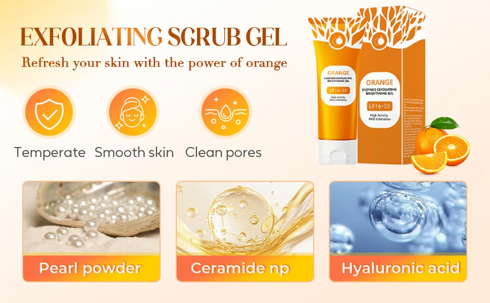 Orange Glow Exfoliating Gel –Buy 1 Get 1 Free