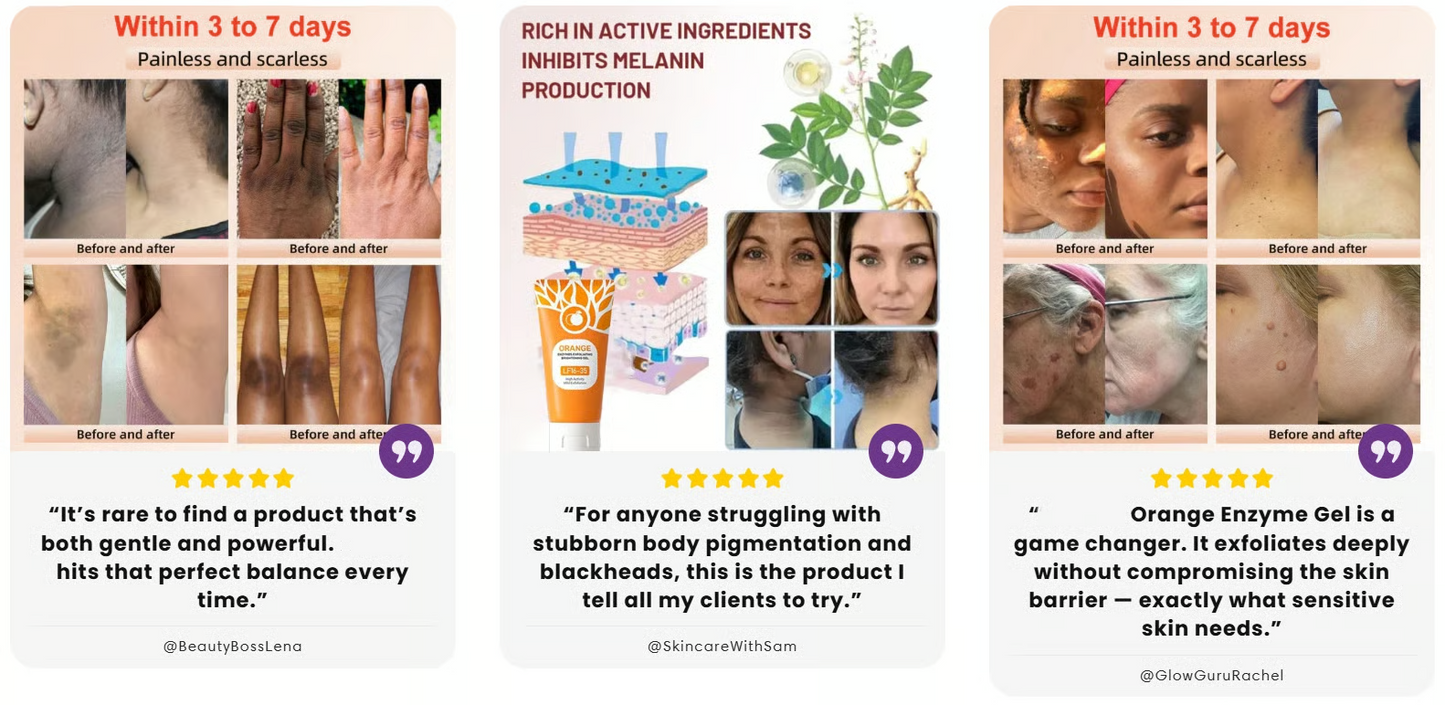 Orange Glow Exfoliating Gel –Buy 1 Get 1 Free